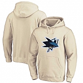 Men's Customized San Jose Sharks Cream All Stitched Pullover Hoodie,baseball caps,new era cap wholesale,wholesale hats